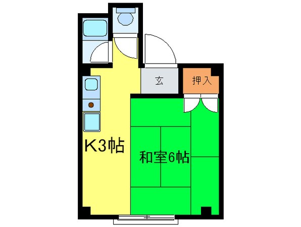 丸山ビルの物件間取画像